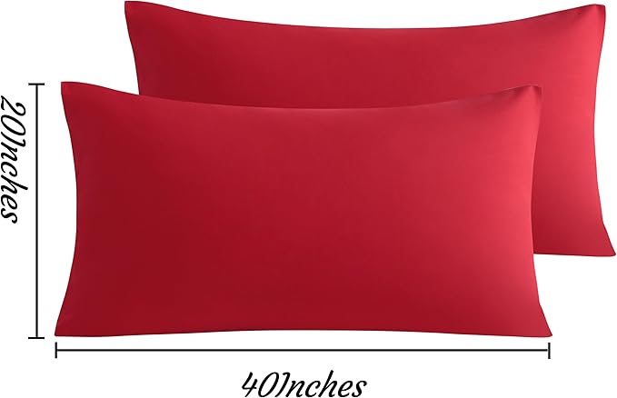 NTBAY King Pillow Cases Set of 2, 2 Pack Brushed Microfiber 20x40 Pillow Cases - Image 3