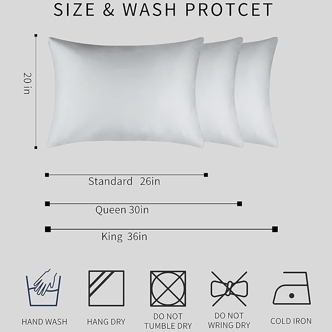 100% Mulberry Silk Pillowcase 2 Pack - Image 7