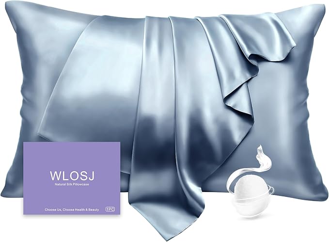 100% Silk Pillow Cases Queen Size Mulberry Silk Pillowcase by WLOSJ