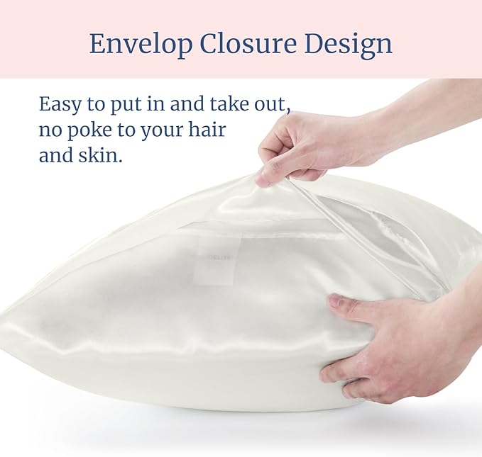 BEDELITE Satin Pillowcase for Hair and Skin, Super Soft and Cooling Similar to - Image 6