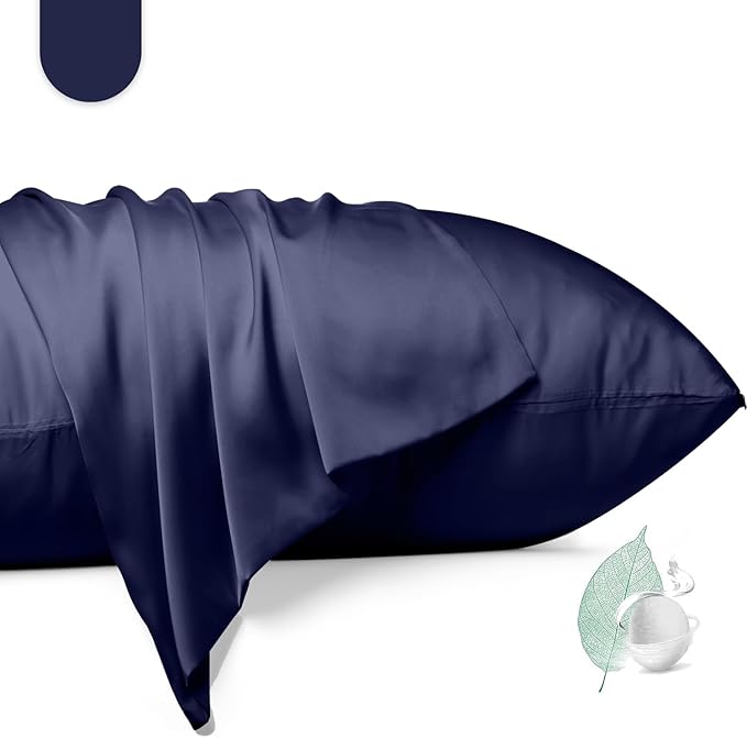 100% Mulberry Silk Pillowcase 2 Pack, Standard Size Silk Pillow Cases by Unknown