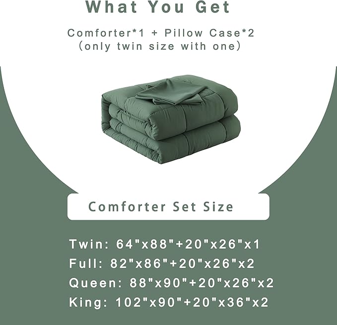 DOWNCOOL Queen Comforter Set -All Season Bedding Comforters Sets - Image 6