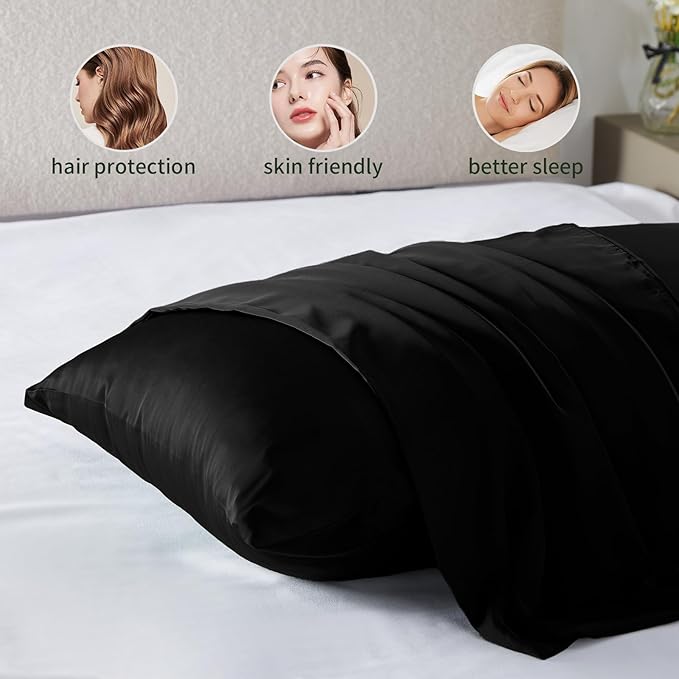 Silk Pillow Cases for Hair and Skin Mulberry Silk Pillowcase Soft Breathable - Image 2