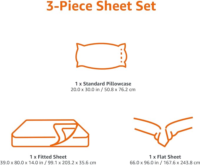 Amazon Basics Lightweight Breathable Brushed Microfiber 3 Piece Wrinkle - Image 7