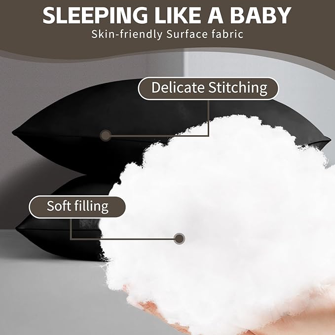 HIMOON Bed Pillows for Sleeping 4 Pack, King Size Cooling Pillows Set of 4 - Image 4