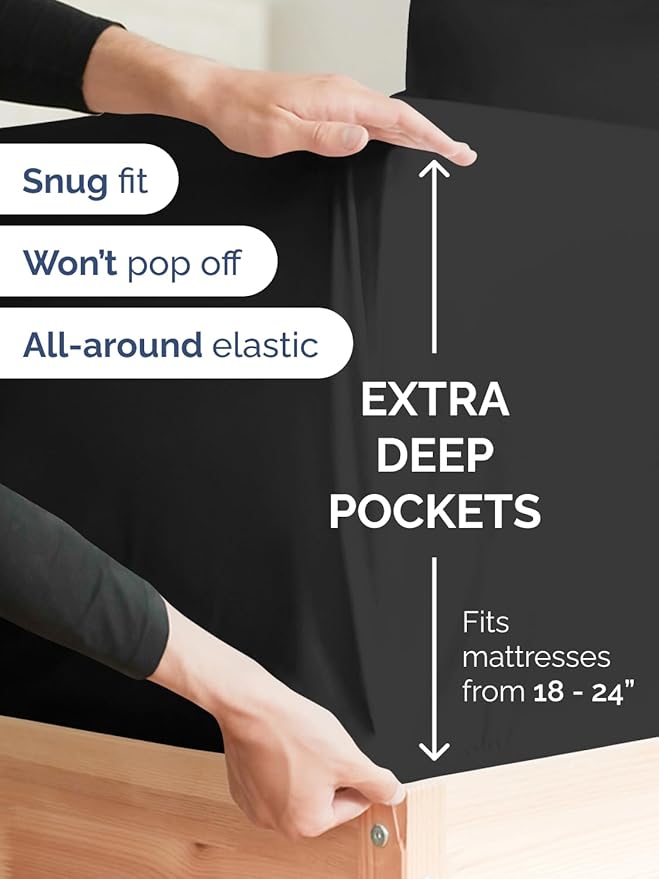 Extra Deep Twin Sheet Set - Image 3