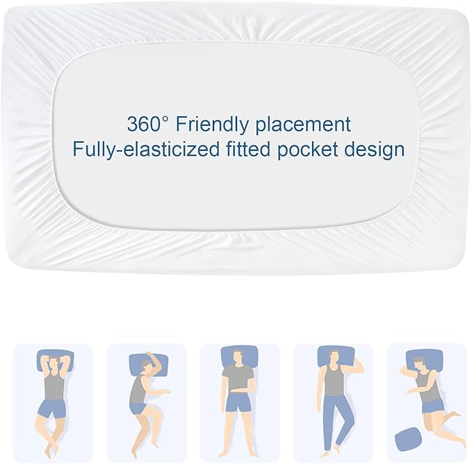 Cot Mattress Protector Pad Waterproof Quilted 30" x 75", Breathable & Cooling - Image 7