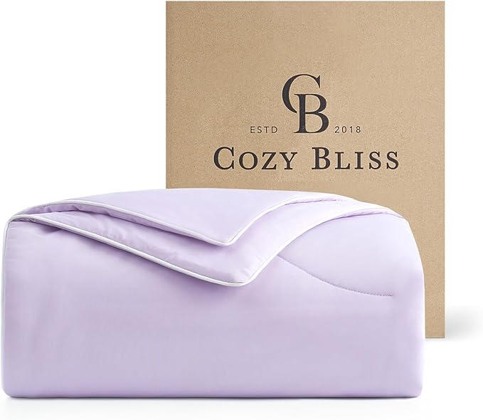 Cozy Bliss Cooling Comforter King Size, Reversible Lightweight Cooling Blankets by CozyBliss
