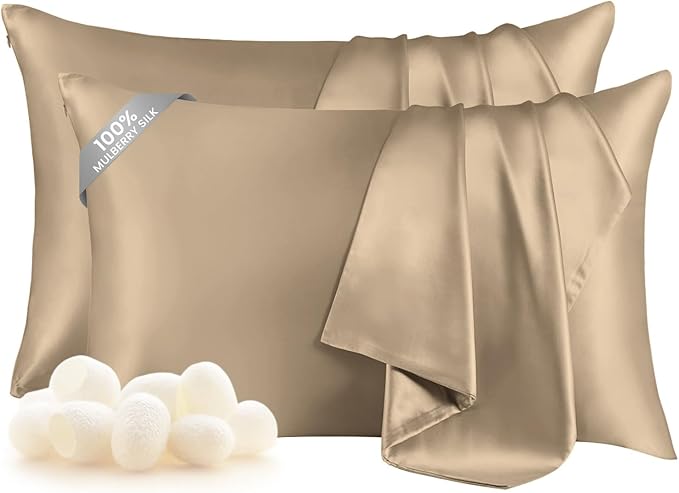 THXSILK Set of 2 Silk Pillowcase by THXSILK