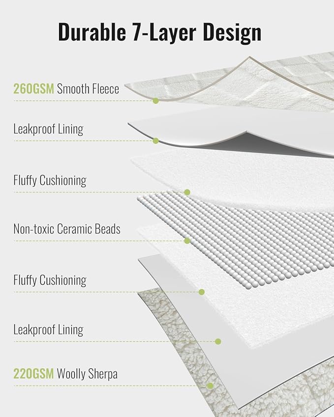 Uttermara Weighted Blanket King Size 15lbs 80x87 Inches, Sherpa Weighted - Image 5