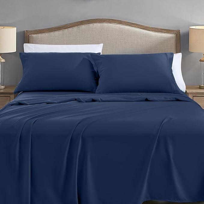 FreshCulture Full Flat Sheets Only, Soft Microfiber Bedding Sheets - Image 2
