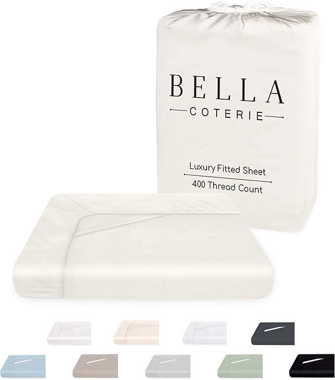 Bella Coterie Cal King Size Fitted Sheet Only | Luxury Bamboo Viscose | 100% by BC