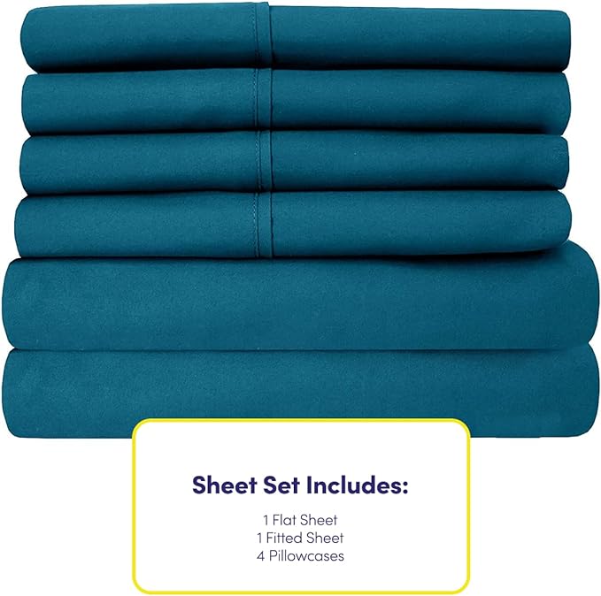 Queen Sheets Teal - Image 4