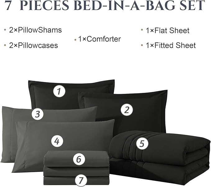 Monbix Queen Comforter Set - Image 7