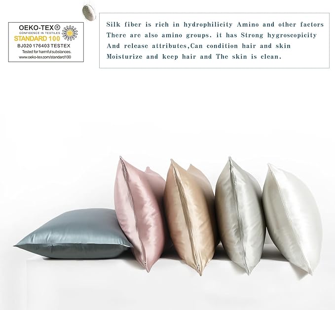 DISANGNI Silk Indulgence Set: Premium 22 Momme Mulberry Silk Pillowcase & Eye - Image 5