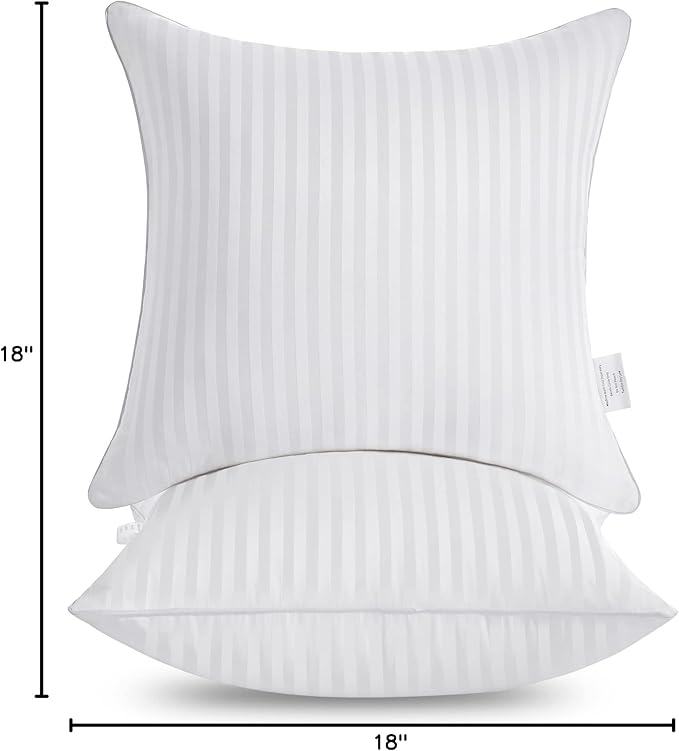 Oubonun 18 x 18 Throw Pillow Inserts, Firm and Fluffy Decorative Square Pillows - Image 8