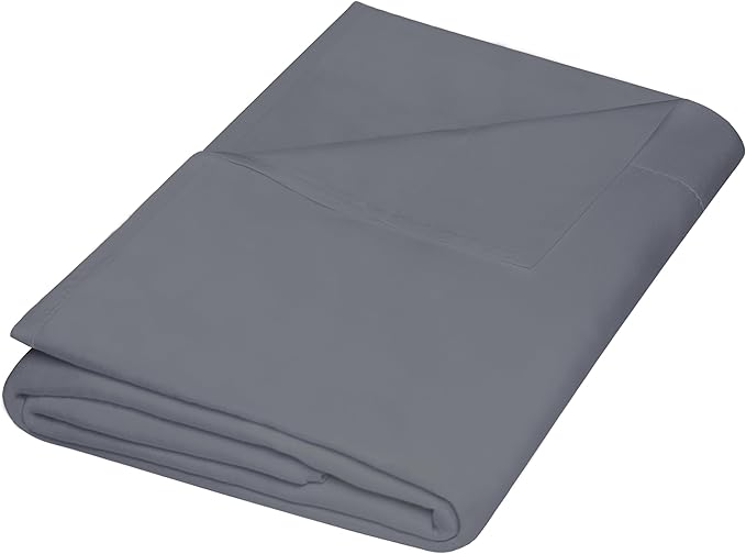 ZPECC King Flat Sheet Only 1 Pack, Durable Dark Gray Top Bed Sheets by ZPECC-ABrandThatHasBeenFocusedOnBabyProductsFor18Years