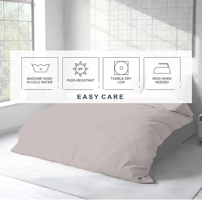 Kotton Culture 3 Pc Twin XL/Twin Duvet Cover Set-100% Egyptian Cotton 600 - Image 6
