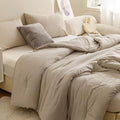 ROSGONIA Comforter Full Size for Girls Boys Teens Oatmeal, Lightweight Dorm by ROSGONIA