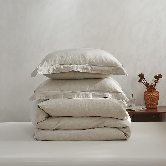 Simple&Opulence 100% French Flax Linen Duvet Cover Set - Image 7