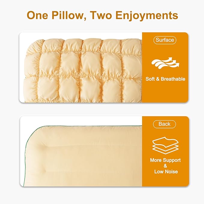 YOUR MOON Fluffy Support Bed Pillow Queen Size, Luxury Hotel Quality Bed Pillows - Image 5