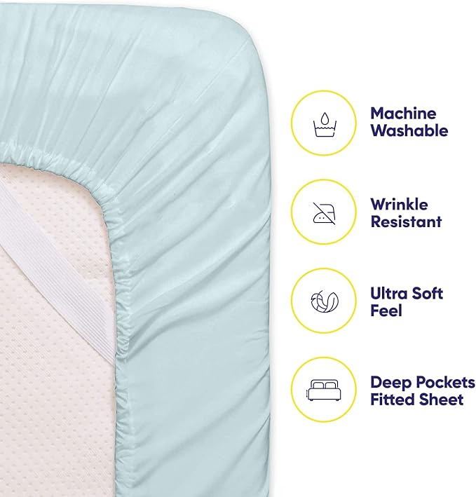 Queen Sheets Aqua - Image 3