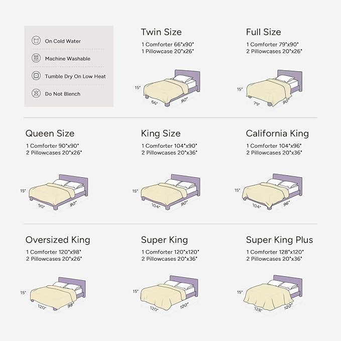 Andency Comforter Full Size Set Khaki, 3 Pieces Boho Winter Lightweight Bedding - Image 9