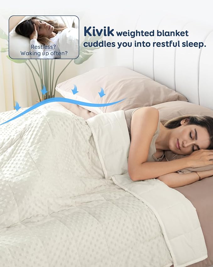 Kivik 20lbs Weighted Blanket for Adults, 20 Pounds Weight Washable Blankets - Image 2