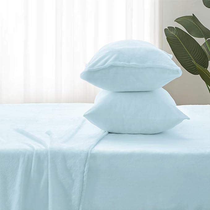 BEDELITE Flannel Sheets Full Size Blue - Image 7