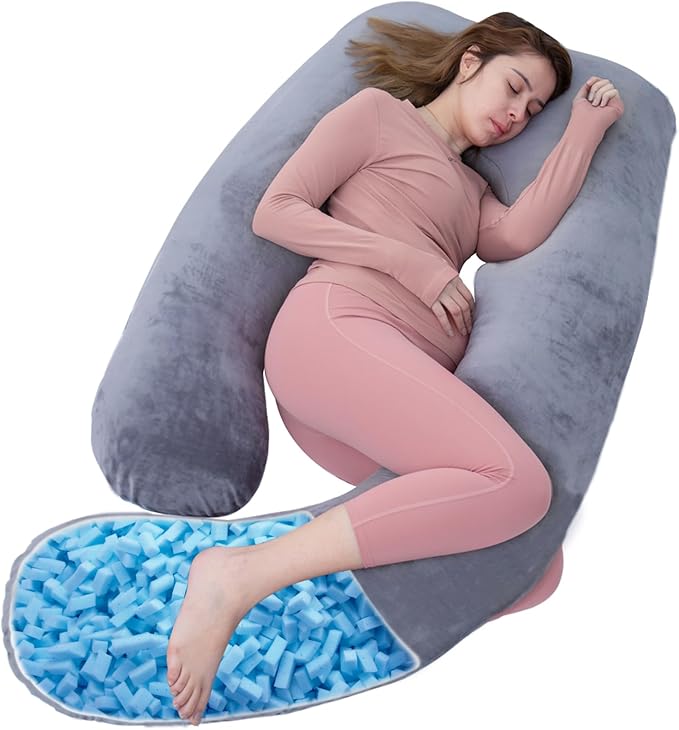 Shredded Memory Foam Body Pillow, Pregnancy Pillows by ASAWESLING