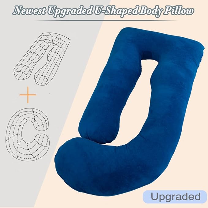 60 Inch Pregnancy Pillows for Sleeping, Extra Large U Shaped Body Pillow - Image 7