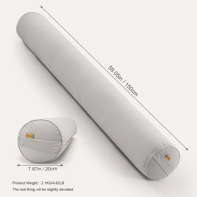 Body Pillow for Adults, Long Round Pillow, Big Cylindrical Pillow, Large Full - Image 2