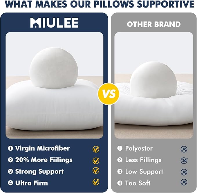 MIULEE Throw Pillows Inserts - Image 11