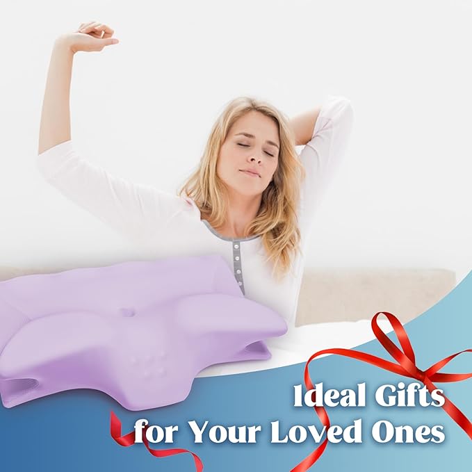 Cervical Pillow for Neck Pain Relief, Cooling Contour Memory Foam Pillows - Image 7