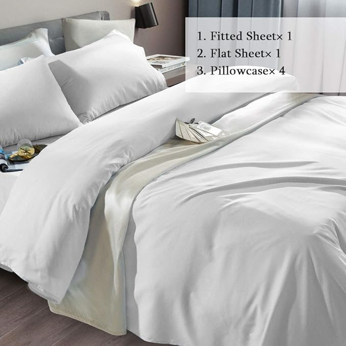 SONORO KATE Bed Sheet Set Super Soft Microfiber 1800 Thread Count Luxury - Image 2