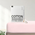 FreshCulture Pure Cotton Fitted Sheets Queen Size, 300 Thread Count Percale by FreshCulture
