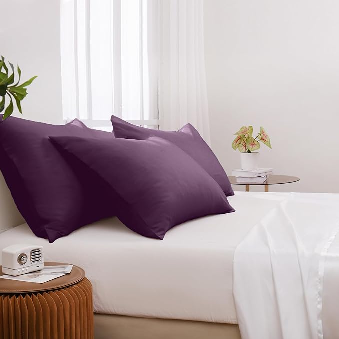 Pillowcases Queen 4 Pack, 20x30 Pillow Cases - Image 2