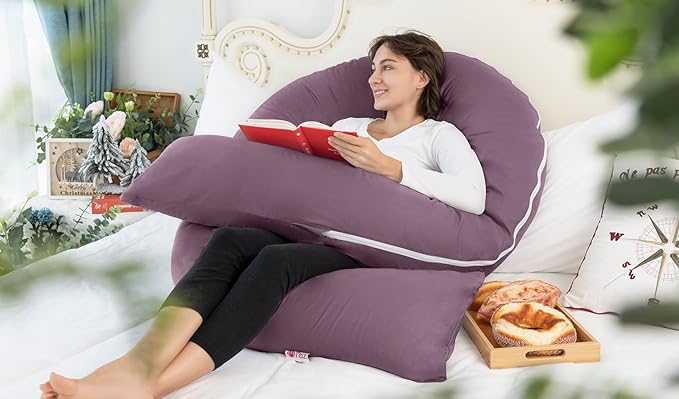 Meiz Pregnancy Pillow, Cooling Silky Pregnancy Pillows - Image 4