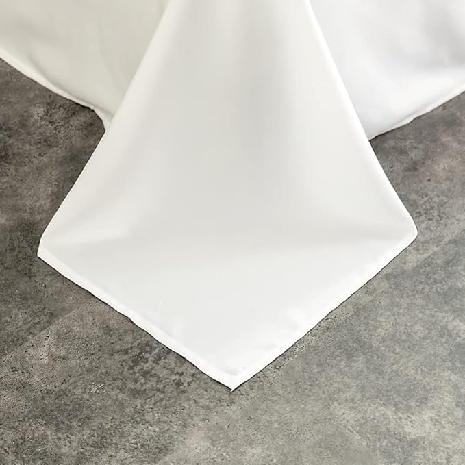 Microfiber Bedding Flat Sheet, Ultra Soft and Wrinkle, Stain Resistant Top Sheet - Image 3