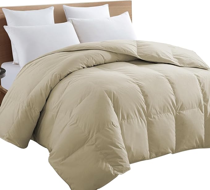 TEXARTIST Premium 2100 Series King Comforter All Season Breathable Beige - Image 7