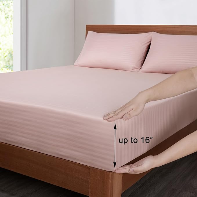 Mejoroom Striped Twin Sheet Set - Image 3