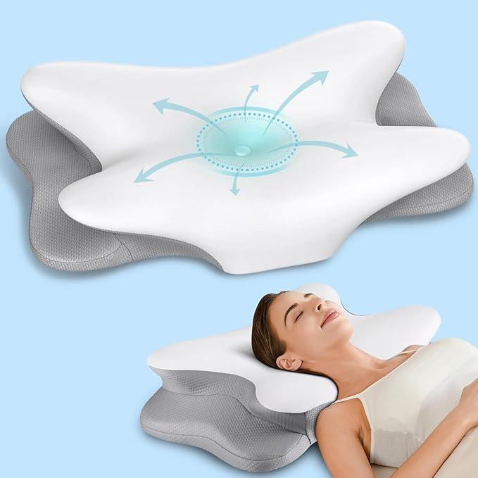 Cervical Neck Pillow for Neck Pain Relief, Ergonomic Pillow for Sleeping by Unknown