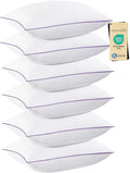 JOLLYVOGUE Pillows Standard Size Set of 6, Washable Supportive 6 Pack Bed by JOLLYVOGUE
