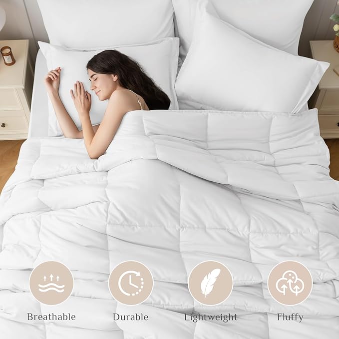 JOLLYVOGUE King Comforter Set, Ultra-Soft Bed in a Bag King Size 7 Pieces - Image 2