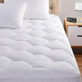 Twin Mattress Pad, 8-21" Deep Pocket Protector Ultra Soft Quilted Fitted Topper by Favorland