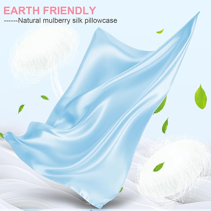 Silk Pillow Cases 2 Pack Queen Size - Image 2