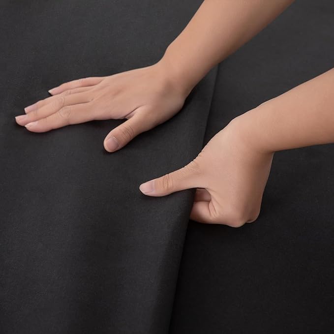 King Flat Sheet Only， 108x102Inch Black - Image 5