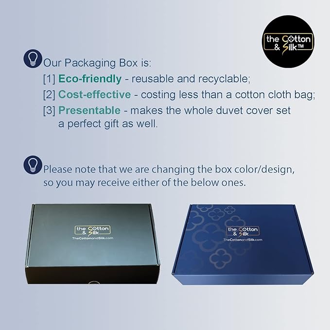 THE COTTON & SILK® 100% Luxury Long-Staple Cotton Duvet Cover - Image 9
