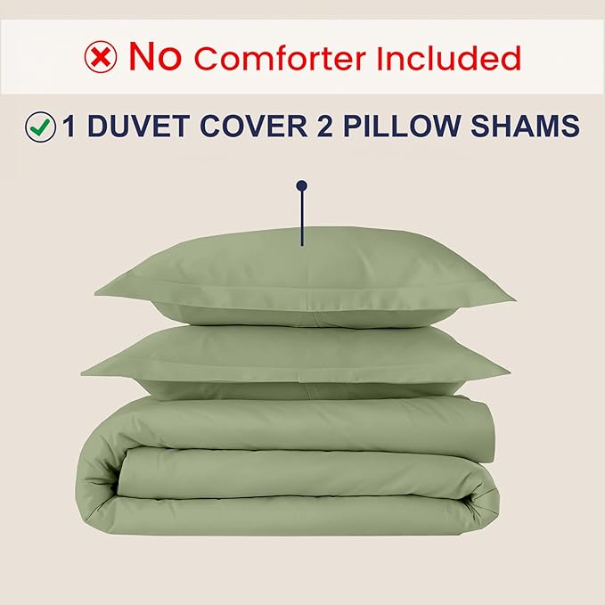 Kotton Culture 3 Pc Duvet Cover King Size Set-100% Egyptian Cotton 600 Thread - Image 2