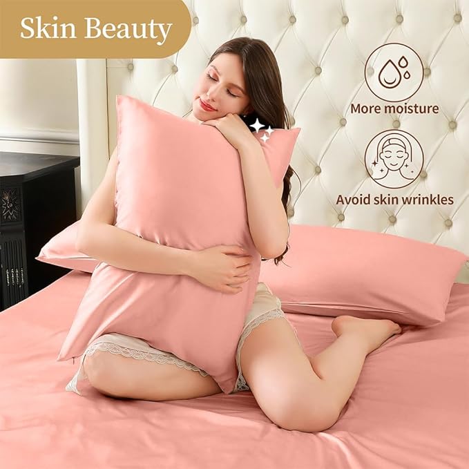 Mulberry Silk Pillowcase for Hair and Skin Standard Size 20"X 26" - Image 3